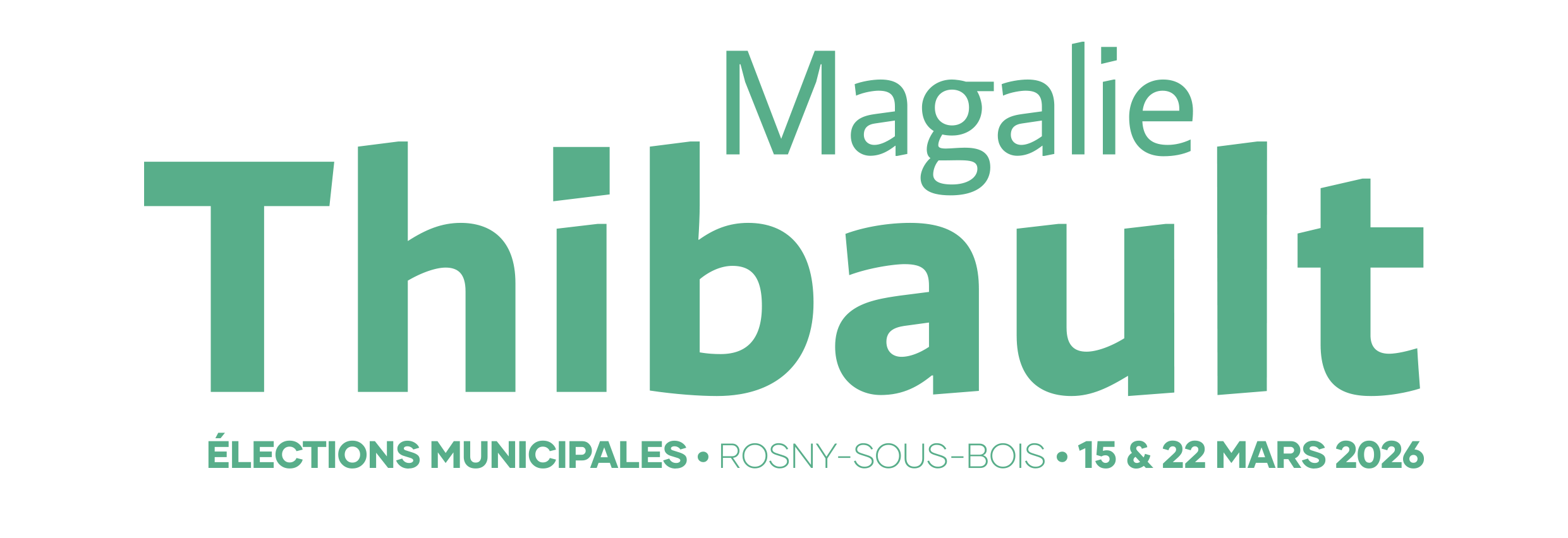 Identité visuelle Magalie Thibault Municipales Rosny 2026